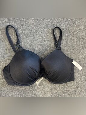 Victoria’s Secret Women's Push Up Black Chain Swim